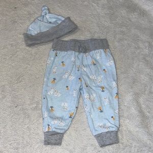 (3 for $10) baby essentials bunny matching pant set 🐇Easter